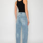 Harlow High Waisted Barrel Jeans Blue