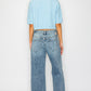 Adjustable Waistband High Rise Baggy Wide Jeans