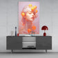 Queen of Orange Glass Wall Art || Designer Collection