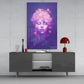 Pink Bubbles Glass Wall Art || Designer Collection
