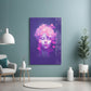 Pink Bubbles Glass Wall Art || Designer Collection