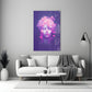 Pink Bubbles Glass Wall Art || Designer Collection
