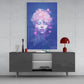 Pink Bubbles Glass Wall Art || Designer Collection