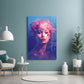 Pink Bubbles Glass Wall Art || Designer Collection