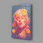 Orange Bubbles Glass Wall Art || Designer Collection
