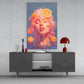 Orange Bubbles Glass Wall Art || Designer Collection