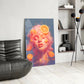 Orange Bubbles Glass Wall Art || Designer Collection