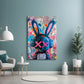 Graffiti Rabbit Glass Wall Art || Designer Collection