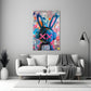 Graffiti Rabbit Glass Wall Art || Designer Collection