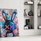 Graffiti Rabbit Glass Wall Art || Designer Collection