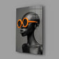 Faces of Colors Glass Wall Art || Designer Collection