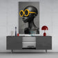 Faces of Colors Glass Wall Art || Designer Collection