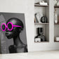 Faces of Colors Glass Wall Art || Designer Collection