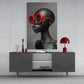 Faces of Colors Glass Wall Art || Designer Collection