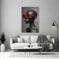 Faces of Colors Glass Wall Art || Designer Collection