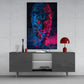Neon Leopard Glass Wall Art || Designer Collection