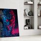 Neon Leopard Glass Wall Art || Designer Collection