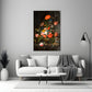 The Wealth in the Vase Glass Wall Art || Designer Collection