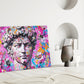 Graffiti David Glass Wall Art || Designer Collection