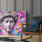 Graffiti David Glass Wall Art || Designer Collection