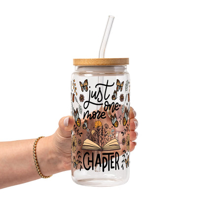 Just One More Chapter Tumbler With Lid and Straw