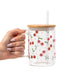 Spring 2025 Aesthetic Glass Cup, Mug & Tumbler with Lid and Straw