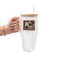 Thug Life Christmas Glass Cup, Mug & Tumbler with Lid and Straw
