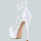 Twerk Tie-Up Braided High Platform Sandals