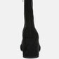 Two-Cubes Suede Platform Ankle Boots