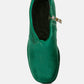 Two-Cubes Suede Platform Ankle Boots