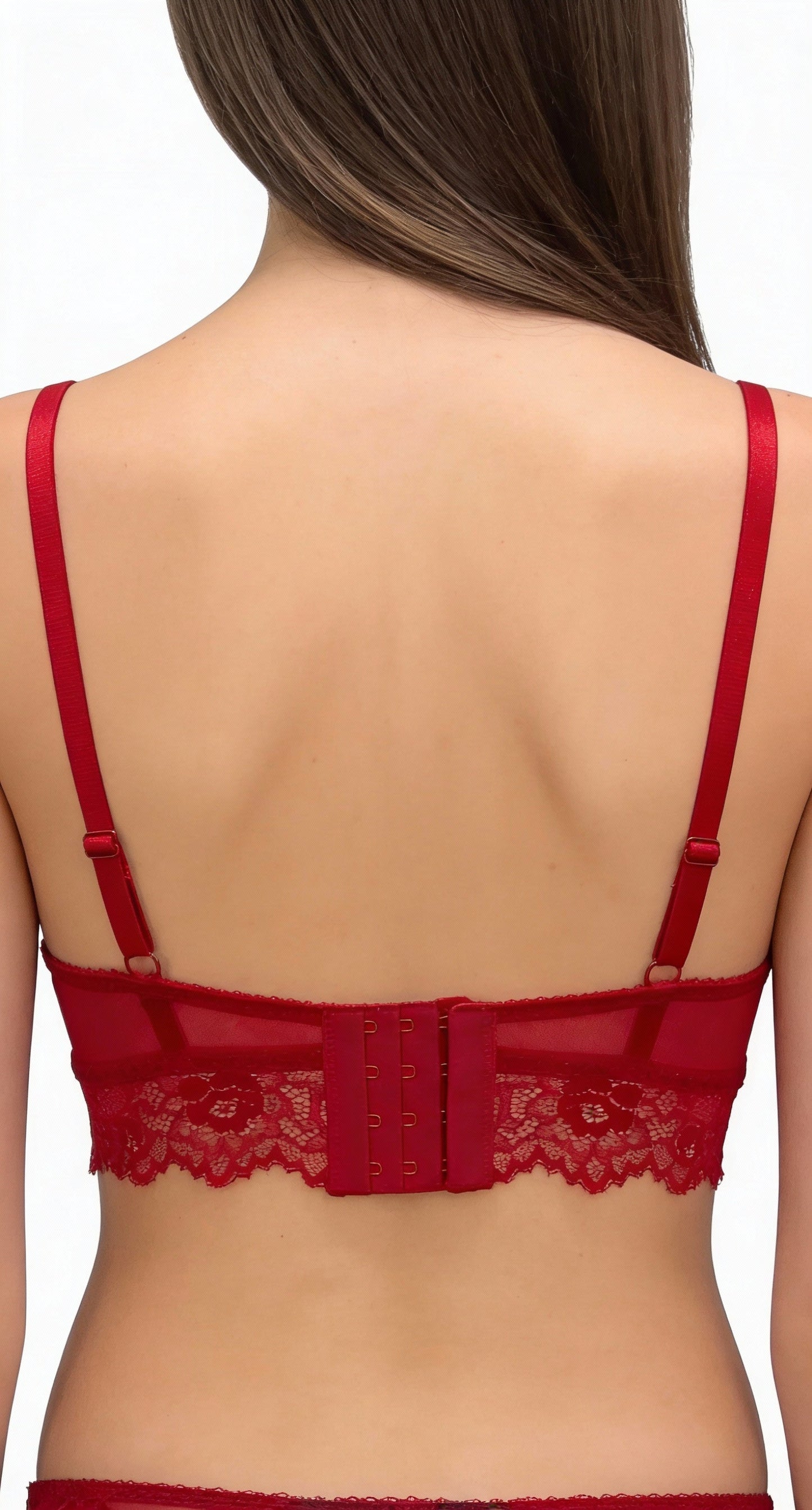 Ruby Nocturne Lace and Mesh Bikini Panty