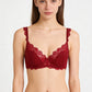 Ruby Red Stretch Lace Underwire Bra