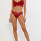 Ruby Nocturne Longline Lace Unlined Demi-Push Up Bra