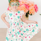 Top of the Mornin' Flutter Sleeve Twirl Dress