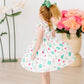 Top of the Mornin' Flutter Sleeve Twirl Dress