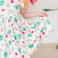 Top of the Mornin' Flutter Sleeve Twirl Dress