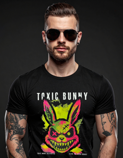 Toxic Bunny Bling Edition – Premium Rhinestone Tee