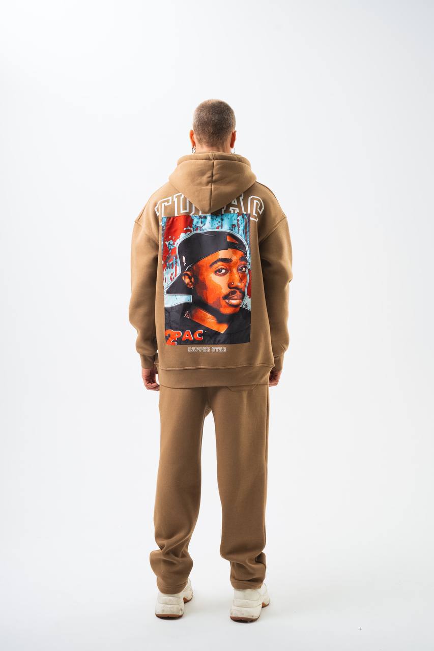 Tupac "Rapper Star" Graphic Unisex Oversized Hoodie