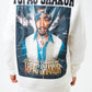 Tupac Shakur Oversized Sweatshirt: The Life & Death Graphic