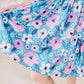 Twirling in Teal 3/4 Sleeve Pocket Twirl Dress