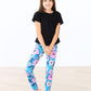 Twirling in Teal Leggings