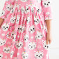 Unicorn Kitties 3/4 Sleeve Pocket Twirl Dress