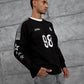 Unisex "98" Distressed Graphic Sweatshirt – Varsity Streetwear Pullover