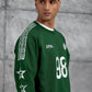 Unisex "98" Distressed Graphic Sweatshirt – Varsity Streetwear Pullover