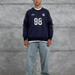 Unisex "98" Distressed Graphic Sweatshirt – Varsity Streetwear Pullover