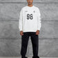 Unisex "98" Distressed Graphic Sweatshirt – Varsity Streetwear Pullover