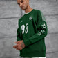 Unisex "98" Distressed Graphic Sweatshirt – Varsity Streetwear Pullover