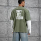 Unisex Layered Graphic T-Shirt – Distressed Boxy Long Sleeve