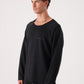 Unisex Oversized Raglan Sweatshirt - Raw Hem Detail
