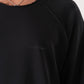 Unisex Oversized Raglan Sweatshirt - Raw Hem Detail